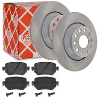 Febi Bremsscheiben Ø300Mm + BremsbeläGe Hinten Passend FüR Audi Q3 Seat Alhambra