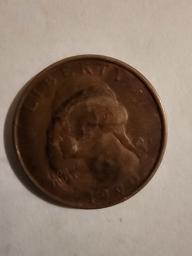 1990 Quarter with Missing Clad Layer Mint Error EXTREMELY Collectable Coin - Picture 4 of 6