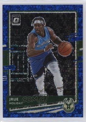 2020-21 Panini Donruss Optic Fast Break Blue Prizm 14/50 Jrue Holiday #106 3hd