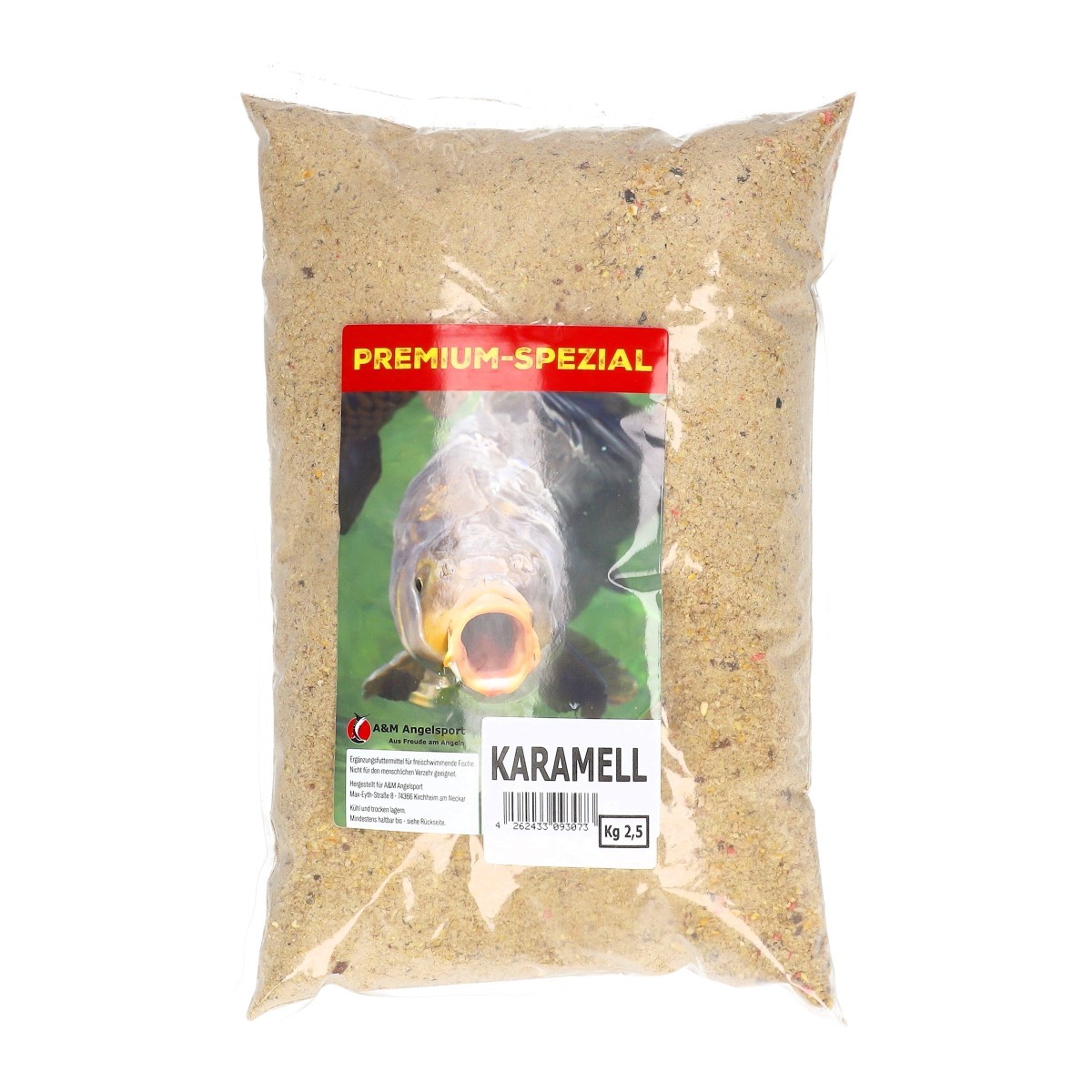 Кормушка A-M Angelsport Grundfutter Karamell 2,5кг Кормушка Angelfutter zum Feederfis