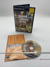 Grand Theft Auto San Andreas PS2 PlayStation 2  W Manual Tested Black Label