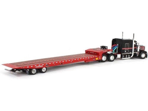 2023 Kenworth W900L 72 AeroCab Sleeper & Landoll 440B50CA Trailer 1/64 Diecas... - Picture 2 of 5