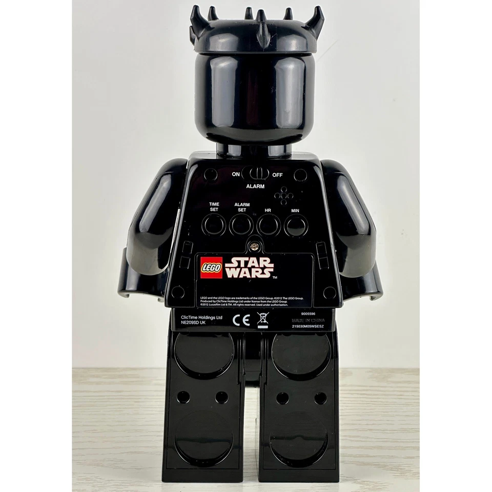 LEGO Star Wars Darth Maul Minifigure Clock Alarm - Digital Display Clock - Image 2 of 4