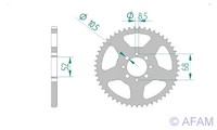 Kettenrad Stahl 32-ZäHne 420-Teilung FüR Suzuki Ts 50 Erk Bj. 1981-1983