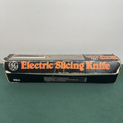 Vintage GE Custom Electric Slicing Knife Model EK15 Box Blades USA No Cord