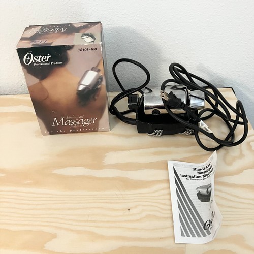 Oster Professional 103-10E Chrome Stim-U-Lax Massager 76103-100 With Box
