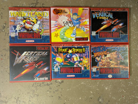 Nintendo Virtual Boy Game Cases w Game Covers - ALL NA and JPN released titles!!