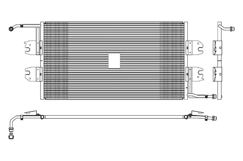 A/C Condenser For GMC Savana Chevrolet Express 1500 2500 3500 G30 G3500 52497546 - Image 2 of 4
