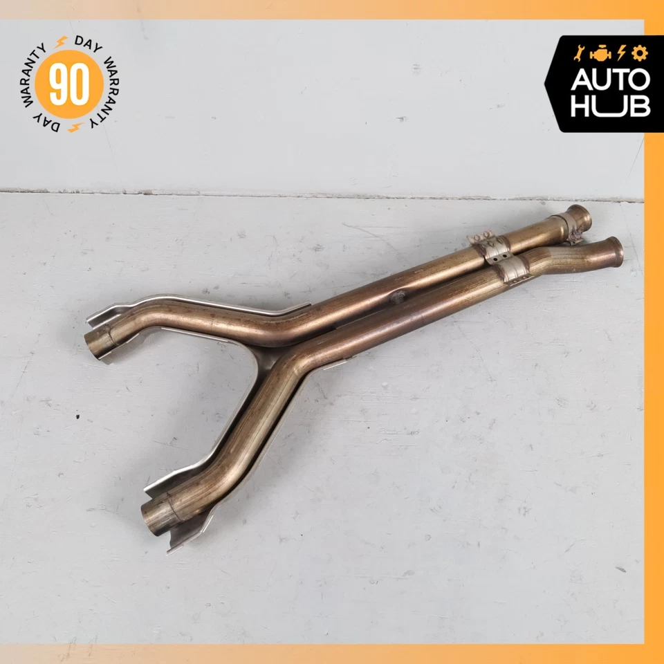 06-17 Aston Martin V8 Vantage 4.7L V8 tubo de escape central 6G335220DC OEM 26k Foto 2 de 4