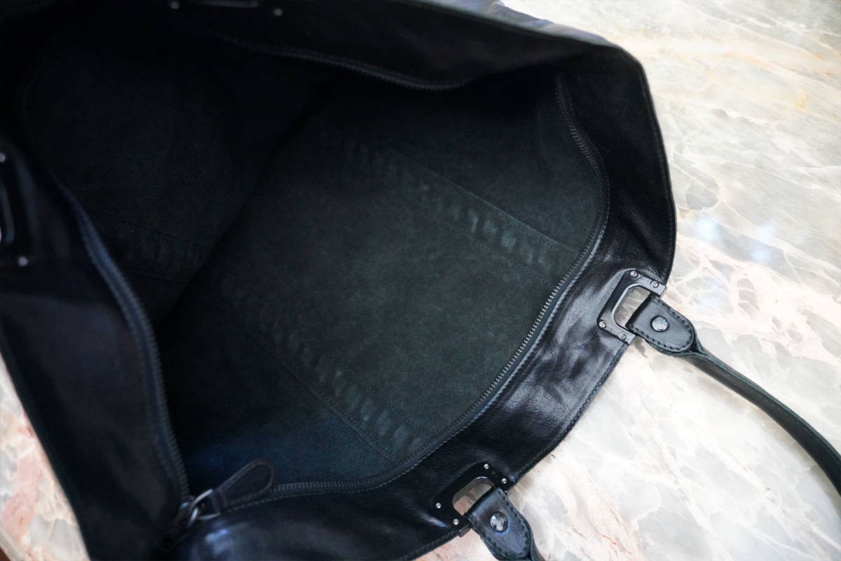 Bottega Veneta Leather Tote Bag Black Large Used thumbnail 5