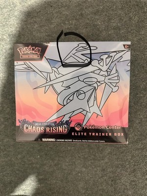 Chaos Rising Pokemon Center Elite Trainer Box Small Rip BESCHREIBUNG PRÜFEN