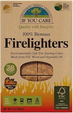 If You Care Pack of 28 Firelighters Fire Starting Cubes Environmentally Friendly 0.27 per lighter