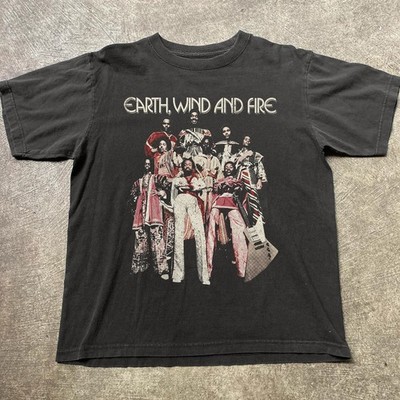 RARE! Earth, Wind And Fire Graphic T-Shirt Retro Unisex Black T-shirt Size S-5XL