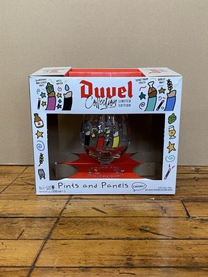 Duvel Beer Glass 2025 Pints And Panels Artist Em Sauter Limited Edition with Box