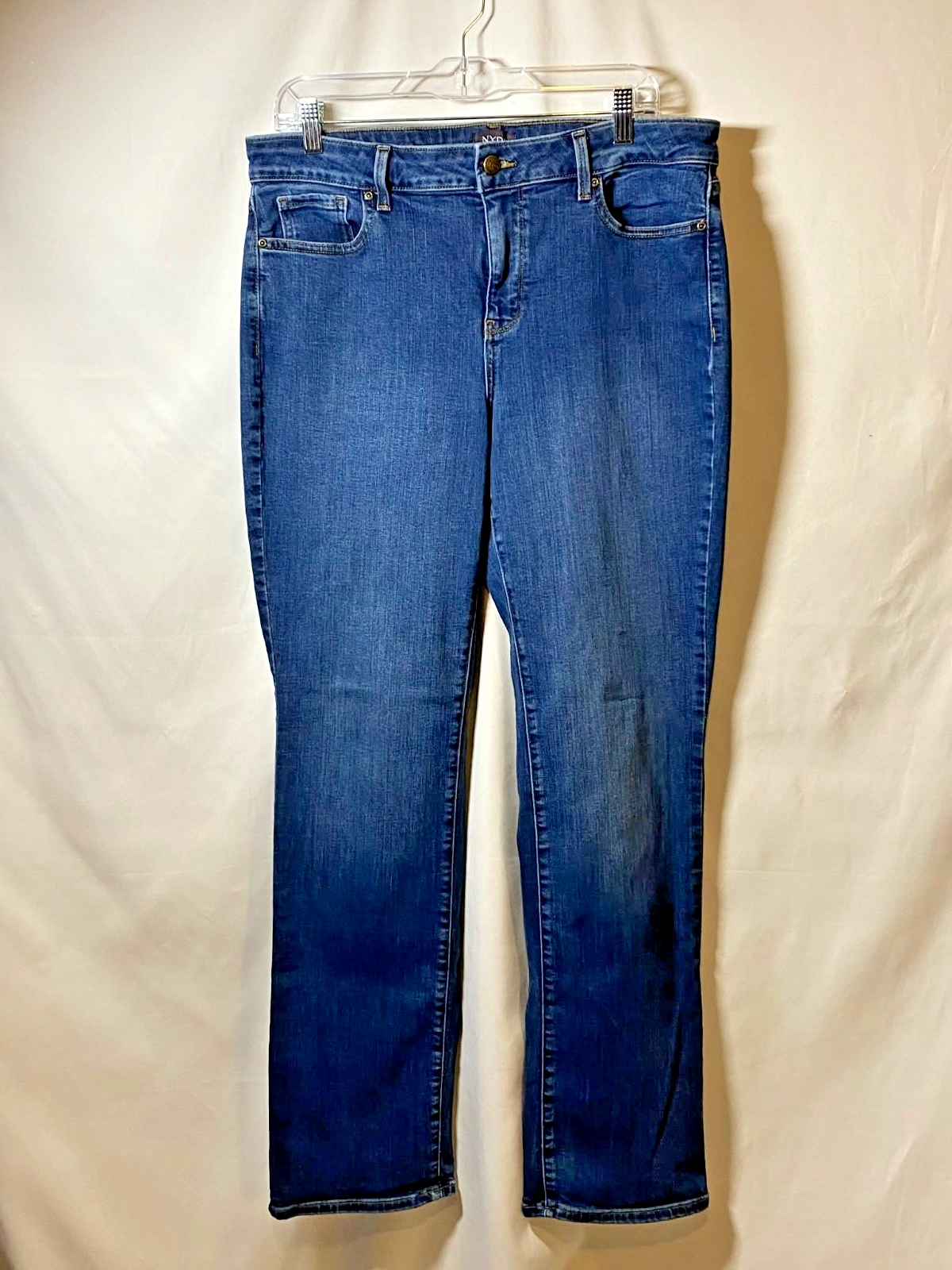 NYDJ Jeans Women's Size 14 Marilyn Straight , LiftXTuck, Non-distressed