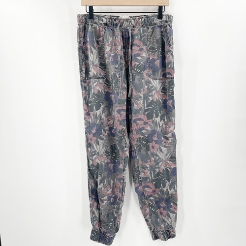 Pantalon de jogging moyen C&C CALIFORNIA camouflage floral à enfiler taille extensible décontracté