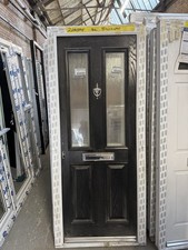 Brand New Composite Front Door - Black Front & White Inside 890 X 2090 Mm