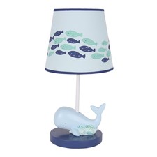 Lambs  Ivy Oceania Blue Ocean/Sea/Nautical Nursery Lamp with Shade  Bulb