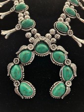 NEW gorgeous turquoise green necklace ornate 79 retail