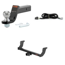 CURT Trailer Hitch Tow Cargo Package, Wiring Harness, #45042 Ball Mount - 13579