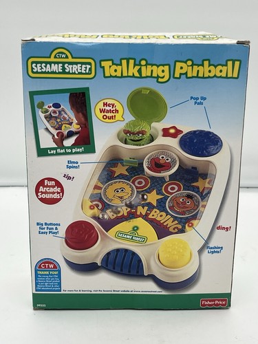 NEW Vintage Fisher Proce 1998 Tyco Bop-N-Boing Pinball Game Sesame Street - Picture 8 of 8