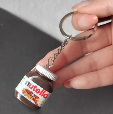 Schlüsselanhänger Nutella Glas Miniatur Anhänger Mini Jar Key Chain