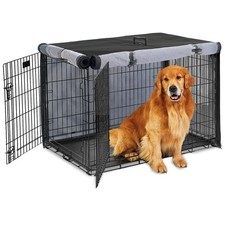 Dog Crate Cover 1200D Heavy Duty Polyester Built-in Anti-freezing Felt,for 48...