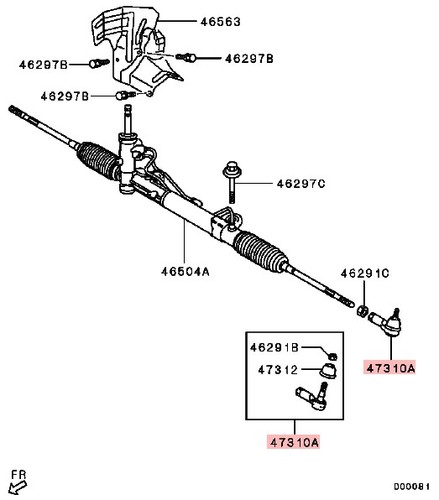 Tie Track Rod End Quality for Mitsubishi ASX GA8W 2.2 DiD - Picture 3 of 7