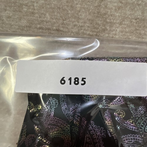 Damengröße Medium seidig metallic Paisleymuster schillerndes Oberteil Kurzarm - Bild 6 von 6