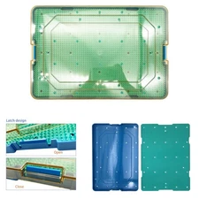 Silicone Sterilization Tray Case 390*260*22mm Dental Disinfection For Holding