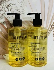 2-Pack Beauty Lab ~ Brightening Face Cleanser with Turmeric 10 fl oz Each