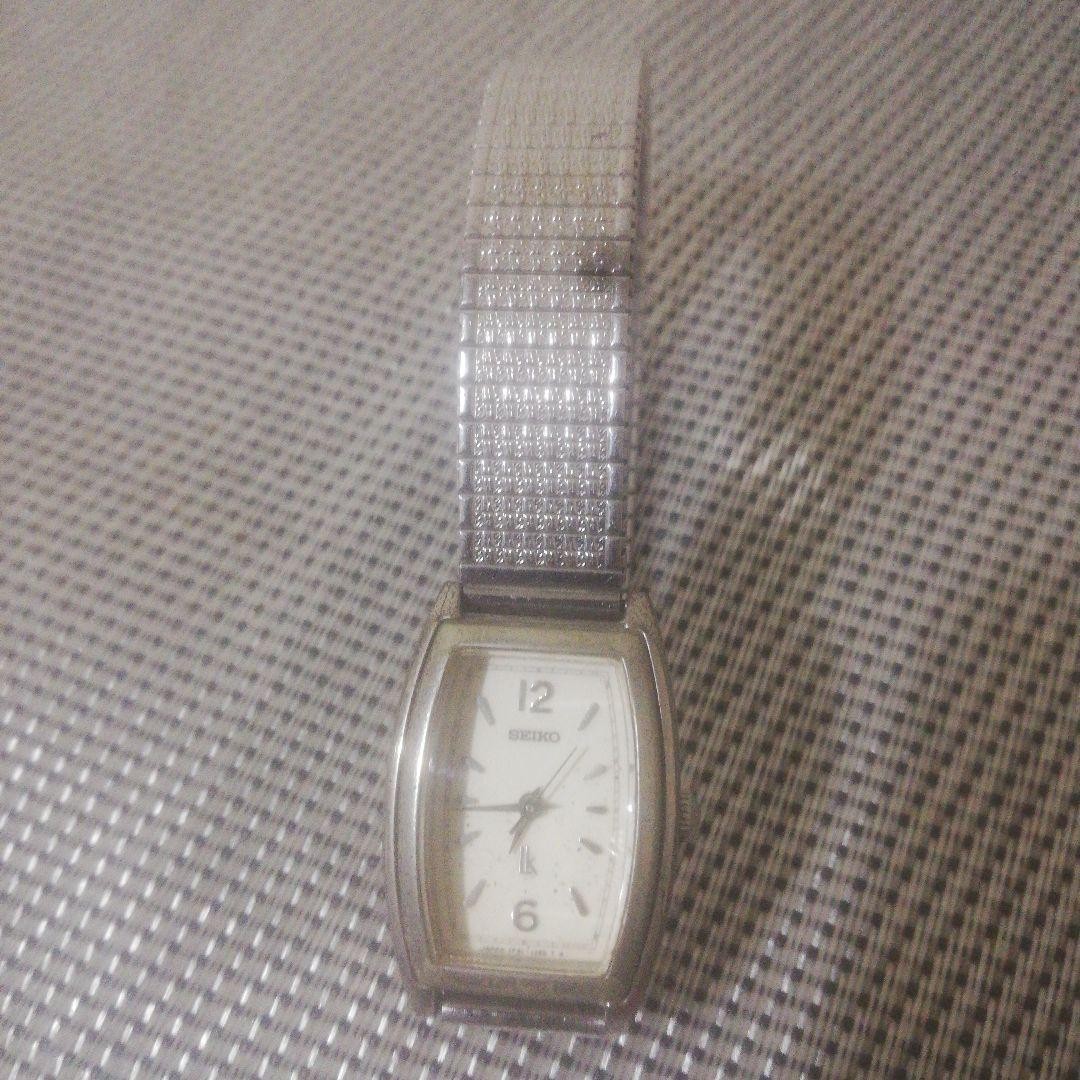 Seiko Analog Watch Silver Rectangular Mesh Band Q… - image 1