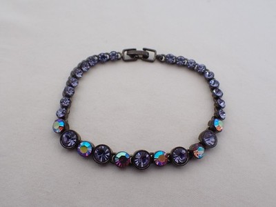 Estate Vintage Fashion Beautiful 7 1/2'' Crystal Bracelet WJ-9