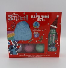 Disney STITCH Bath Time Set Holiday Christmas NIB