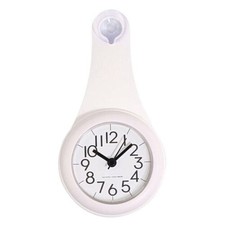 Bathroom Waterproof Wall Clock Modern Design Clear Reading Hanging Clock