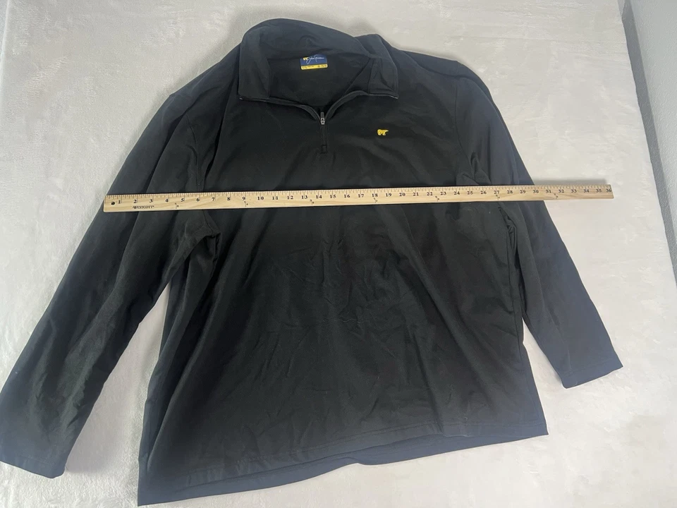Pullover Jack Nicklaus Negro 1/4 Cremallera UPF 50 Manga Larga Talla XXL Foto 3 de 4