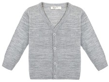 Lilax Boys' Long Sleeve Uniform V-Neck Cardigan Sweater 4-9 Years