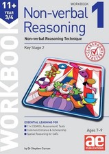 Image of 11+ Non-Verbal Reasoning Year 3/4 Workbook 1: Including Multiple Choice Test Tec