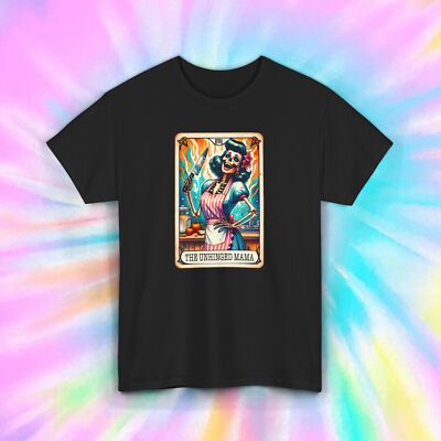 The Unhinged Mama T-Shirt | Funny Skeleton Chef Graphic Tee | Humor | S-5XL