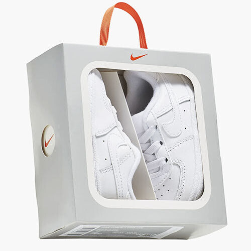 Nike Force 1 Crib Baby Bootie Toddler White Infant Soft Bottom shoes - 第 1/5 張圖片