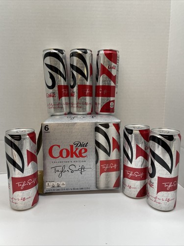 Taylor Swift Diet Coke Collector’s 6 Cans + Box Signature Edition 2013 RARE READ