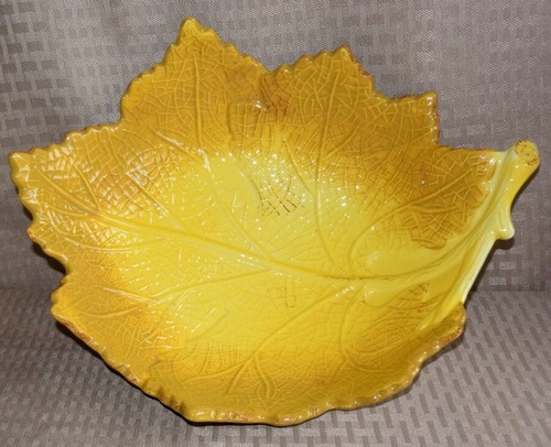 2 Pc. Laurie Gates Coronado Leaf Shape Bas Relief Large Platter & Bowl Set-EC - Picture 10 of 15