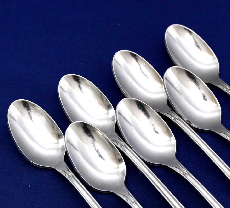 JUEGO, 7 CUCHARADITAS HELADAS "PLANTACIÓN" ONEIDA CUSTOM INOX CUBIERTOS 7-1/2" Foto 2 de 4