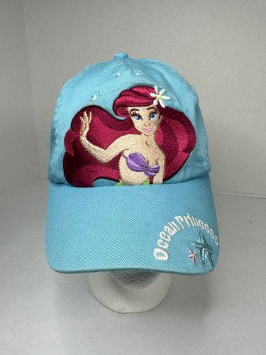 YOUTH Disney Store The Little Mermaid Ocean Princess Turquoise Hat Cap Size S/M - Picture 2 of 9