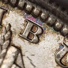 1885 $1 Morgan Silver Dollar - Luster - Rainbow Accent Toning - SKU-D3382