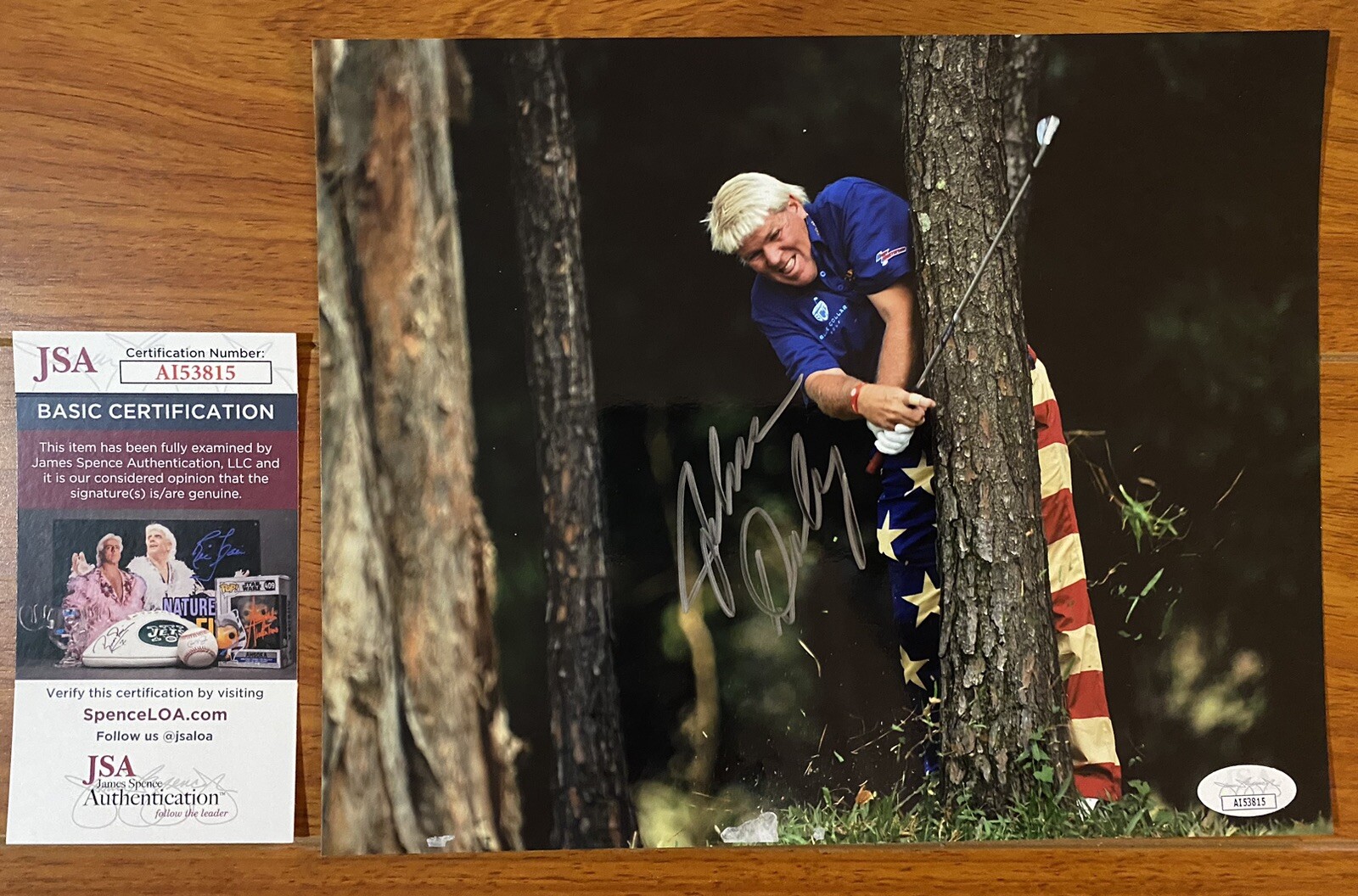 John Daly Autographed Signed 8x10 Photo Golf PGA JSA America MAGA USA Golf Great 