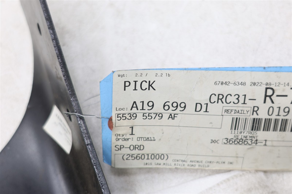 NEW OEM Mopar Windshield Reinforcement Left 55395579AF Jeep