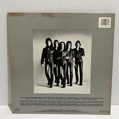 Scorpions Love At First Sting LP Album 1984 Mercury 822-038
