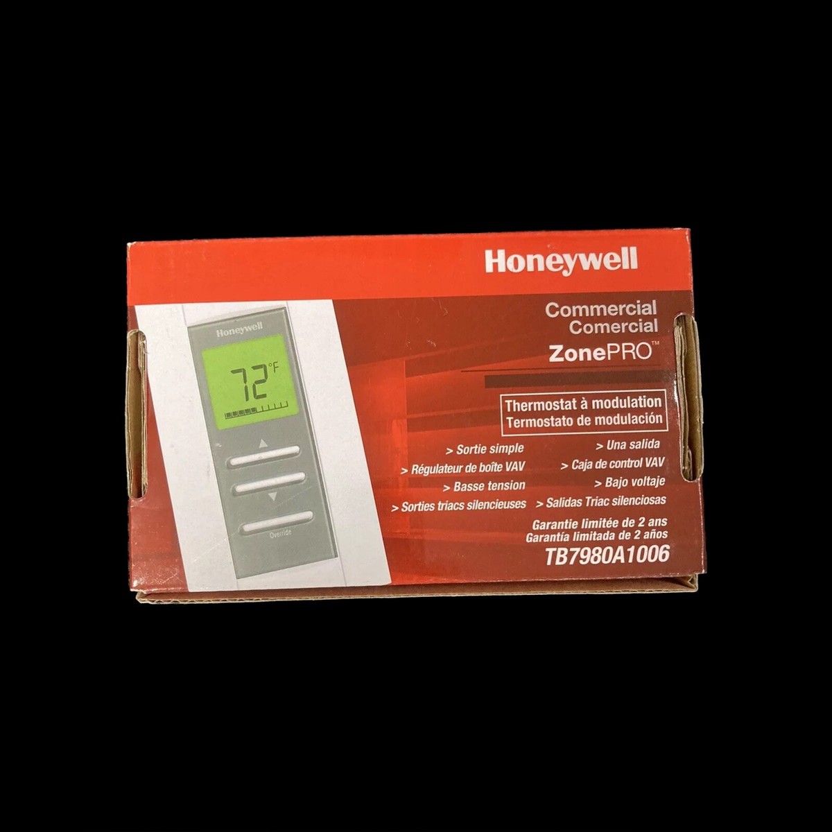 HONEYWELL Modulating Thermostat,Modulating Control TB7980B1006