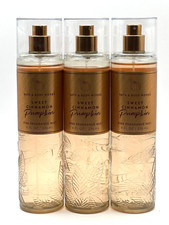 NEW 3 SWEET CINNAMON PUMPKIN BATH BODY WORKS BODY MIST FRAGRANCE SPRAY 8 FL OZ